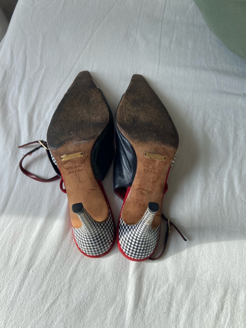Dolce & Gabbana Houndstooth Heels - Picture 8 of 10